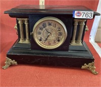 Gilbert Clock- antique - vintage black mantle