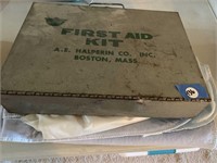 METAL FIRST AID KIT FULL & MISC