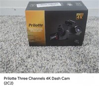 Prilotte Three Channels 4K Dash Cam