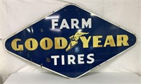 Farm Goodyear Tires Porcelain Sign