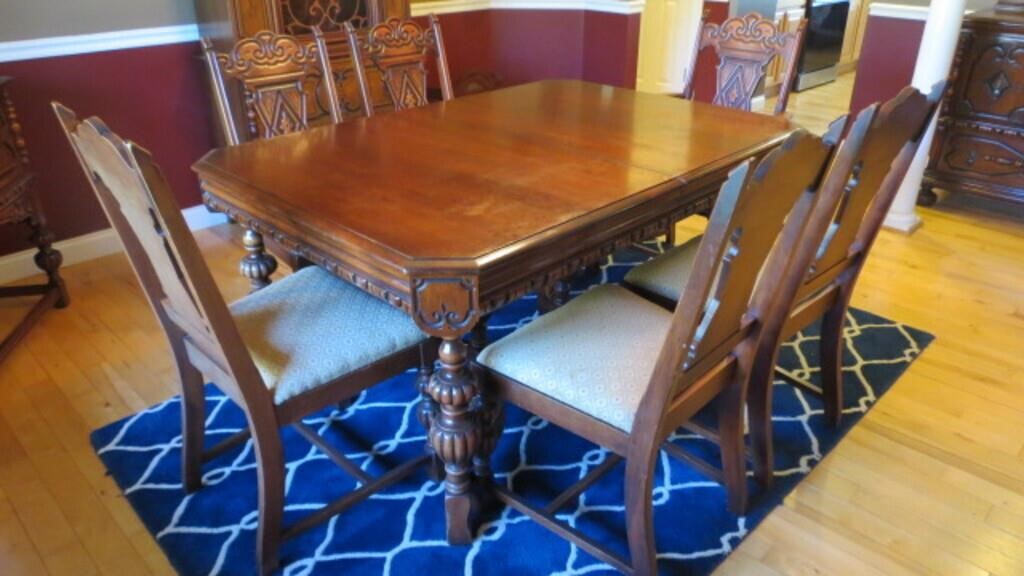 Bernhart Dining Table with 6 Chairs