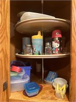 CHILDRENS CUPS & PLASTIC STORAGE CONTAINERS