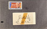 Cut Composer Franz Lehar Autograph With Stamp