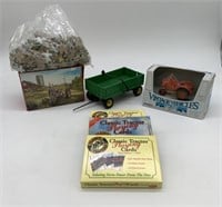 6 pcs-John Deere Wagon, Puzzle, Case Toy other