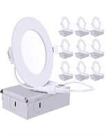 $90 10PK 4" Ceiling Light with Junction Box