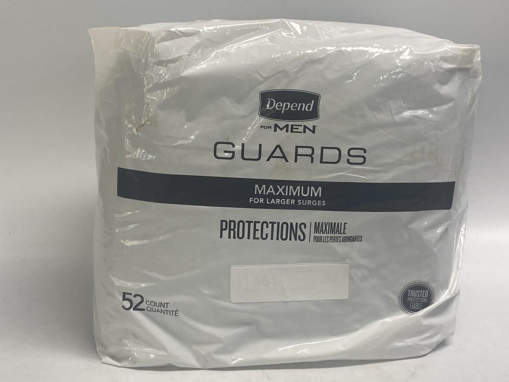 Men’s Guards by Depends 52 Count