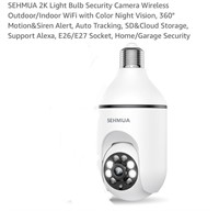 SEHMUA 2K Light Bulb Security Camera Wireless