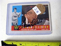 1960 Topps Card #210 Signed Harmon Killebrew