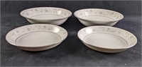 Four English Garden Fine China Bowls