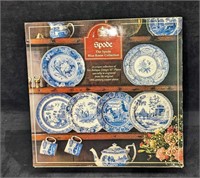 Set Of 6 Spode Blue Room Collection Plates