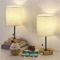 NEW $90 2PK Bedside Table Lamps