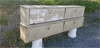 (2) Metal Truck Bed Tool Boxes (8'x14"×16")