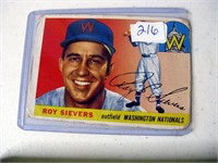 1955 Topps Card #16 Roy Sievers