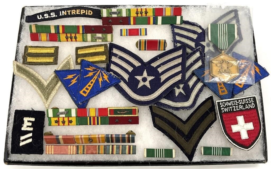 Vintage US Military Ribbons, Medal & More