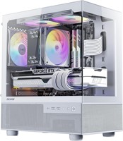 Okinos Aqua 3  MATX Case  3 ARGB Fans  White