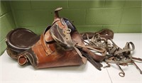 Outback Australian Horse Saddle and misc gear