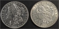 1883-O & 1898 MORGAN DOLLARS AU/BU