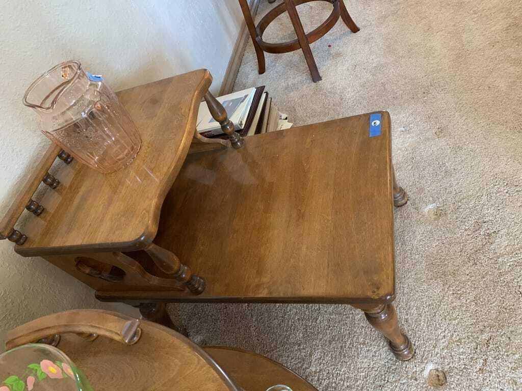WOOD FAMILY ROOM SIDE TABLE