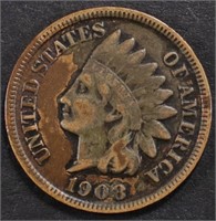 1908-S INDIAN CENT VF/XF