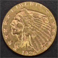 1926 $2.5 GOLD INDIAN NICE BU
