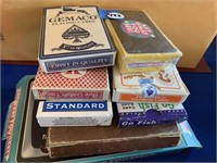 PLAYING CARDS AND GAME LOT