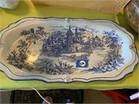 FRENCH COUNTRYSIDE BLUE & WHITE PLATTER