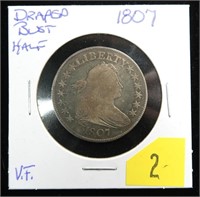 1807 U.S. Draped Bust Heraldic Eagle Reverse half