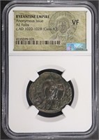c.AD 1020-1028 ANON ISSUE BYZANTINE EMPIRE NGC VF