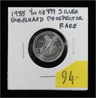 1985 .999 silver 1/10 oz. Engelhard Prospector -