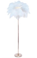 ZYLEISENBAO Ostrich Feather Floor Lamp Feather