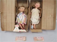 (2) AMERICAN CHARACTER WHIMSIES WITH BOXES: