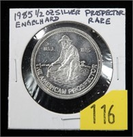 .999 Silver 1/2 oz. -1985 Prospector Engelhard