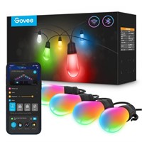 Govee Smart Outdoor String Lights, RGBIC Warm