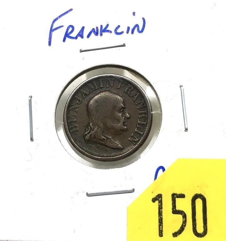 Ben Franklin Civil War token