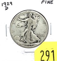 1929-D Walking Liberty half dollar