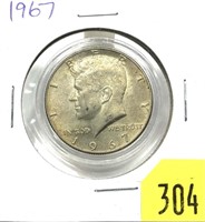 1967 half dollar, 40% silver