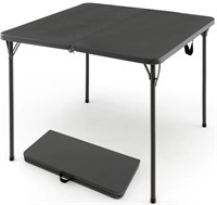 34 x 34 Folding Picnic Table Black