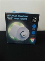 New LED color changing toilet paper holder