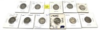 x11- Nickels, 35% silver -x11 nickels -Sold by the