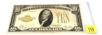 $10 gold certificate series of 1928