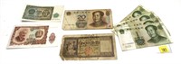 Lot, 8 world bank notes