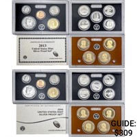 2013-2014 Silver US Proof Sets [28 coins]