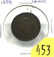 1888 Canadian large cent