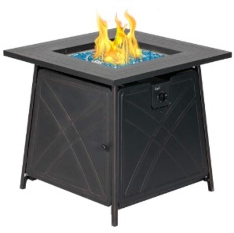 Bali Outdoors Gas Fire Pit Table, 28 Inch 50,000