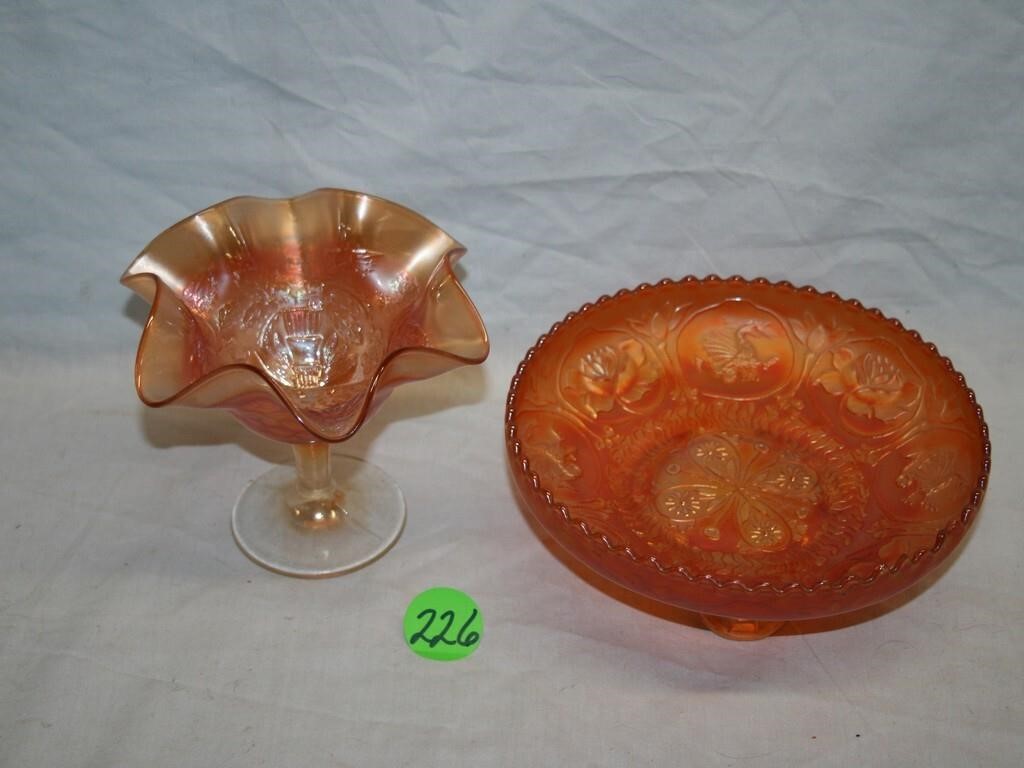 Orange Carnival Glass
