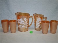 Orange Carnival Glass