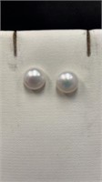 $40 pearl like earring studs