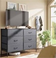 Wlive Wide Dresser With 6 Drawers, Tv Stand For