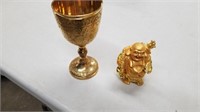 Brass Goblet & Buddha