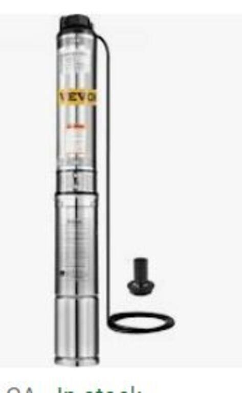 Vevor Well Pump 1/2 Hp Submersible Well Pump